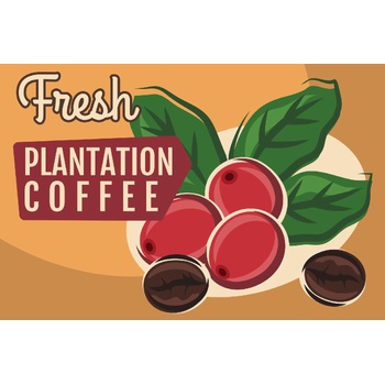 DIMEX ART s. r. o Флизелинов фототапет винтидж кафе на зърна 375 x 250 см