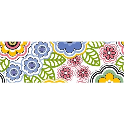 Dimex M-338 vliesová fototapeta na zeď Colorful flowers 3 rozměry 330 x 110 cm
