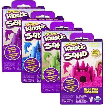 Spin master Kinetic Sand Kinetický písek neonové barvy 227g