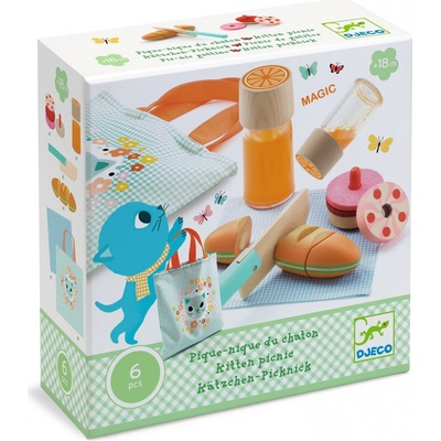 DJECO Jedálenský set Mačacie piknik