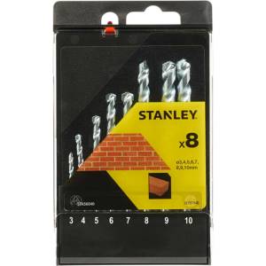 STANLEY - Комплект от 8 свредла за зидария STA56040-QZ (STA56040-QZ)