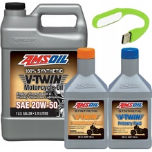 Amsoil V-Twin Synthetic Motorcycle Oil 20W-50 3,78 l