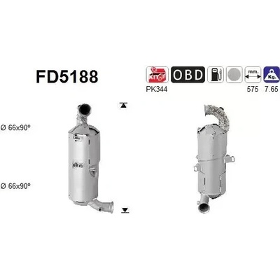 AS Filtr pevných částic ASA FD5188