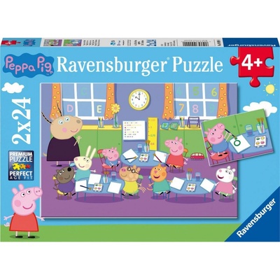 Ravensburger 090990 Prasátko Peppa 2x24 dílků