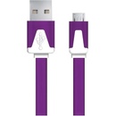 Esperanza EB183V - 5901299919927 Micro USB 2.0 A-B M/M, 1m, plochý, fialový