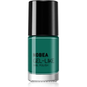 NOBEA Day-to-Day Gel-like Nail Polish лак за нокти с гел ефект цвят #N65 Emerald green 6ml