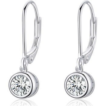 Olivie strieborné náušnice so zirkonóm 3798