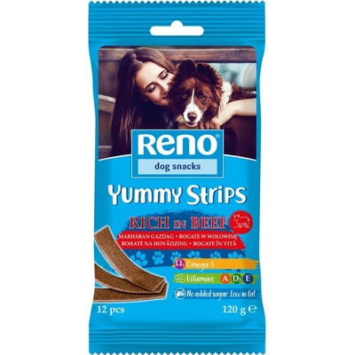 RENO YUMMY STRIPS hovädzie 120 g