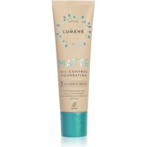 Lumene Matte Oil-Control матиращ фон дьо тен SPF 20 цвят 1 Classic Beige 30ml