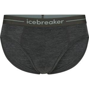 Icebreaker Мъжко мериносово термобельо Icebreaker Anatomica Briefs Merino base layer - Jet Heather - размер XL (015-0434-2914)