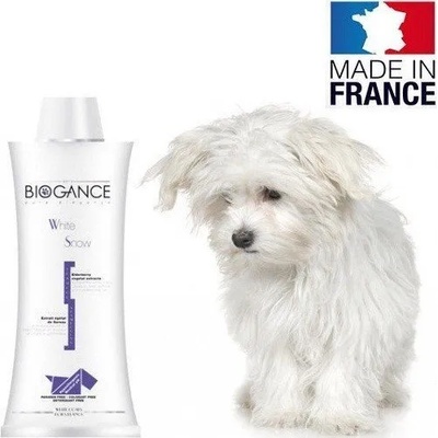 BIOGANCE White Snow Shampoo шампоан за кучета със снежно бяла козина 250ml