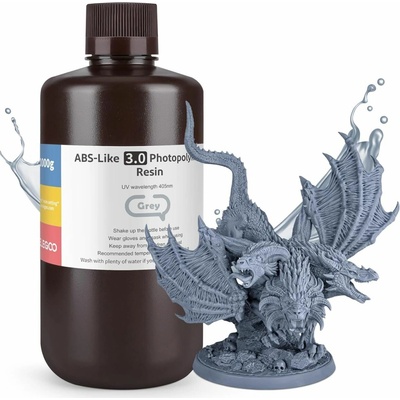 ELEGOO ABS-like Resin V3.0 1KG, Grey 50.103.0143 – Zboží Živě