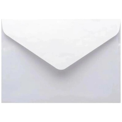 Metalická (perleťová) obálka bílá C7 (82x113mm)