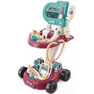 Man Yuk Toys Комплект играчки - медицинска количка, 24 части (660-87)