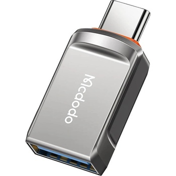 Mcdodo Адаптер Mcdodo OT-8730, USB 3.0 към USB-C, Сив (OT-8730)