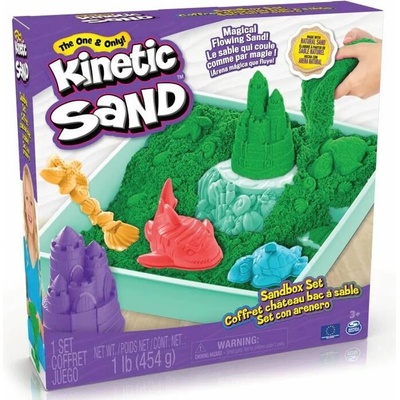 Kinetic Sand Sada na pieskovisko zelená20143455