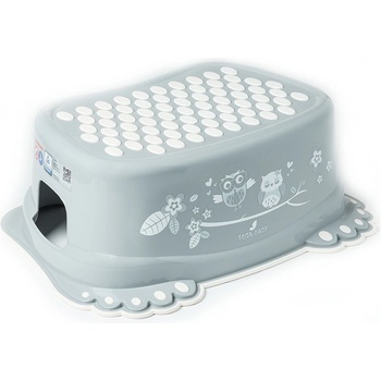 Tega Dětské protiskluzové stupátko do koupelny Sova šedé