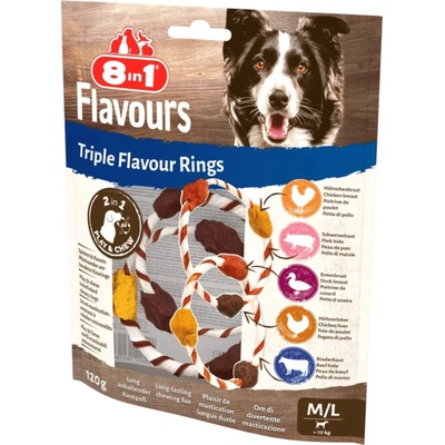 8in1 Triple Flavour Rings M L 120 g
