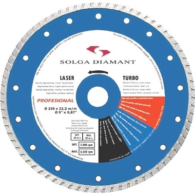 Solga Kotúč diamantový turbo 230 mm 10704230