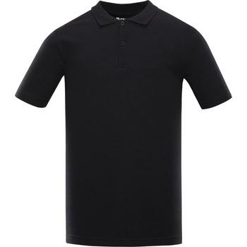 ALPINE PRO Тениска с яка и копчета ALPINE PRO GERBE черна варианта pa ALPINE PRO | Cheren | МЪЖЕ | S