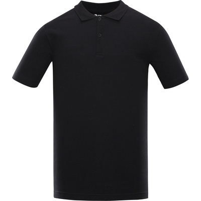 ALPINE PRO Тениска с яка и копчета ALPINE PRO GERBE черна варианта pa ALPINE PRO | Cheren | МЪЖЕ | S