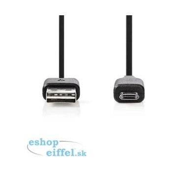 Nedis CCGB60510BK10 USB 2.0, A Zástrčka - Micro B Reverzibilní Zástrčka, 1m, černý