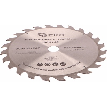 GEKO Kotouč pilový vidiový s otvory, 300x32x24T