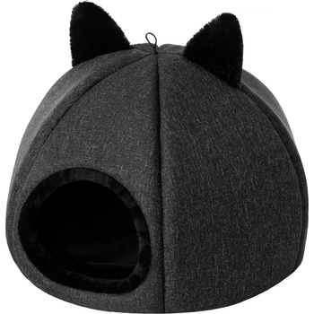 Kitty Head R1 Búdka pre mačku čierna 40 x 40 x 28 cm