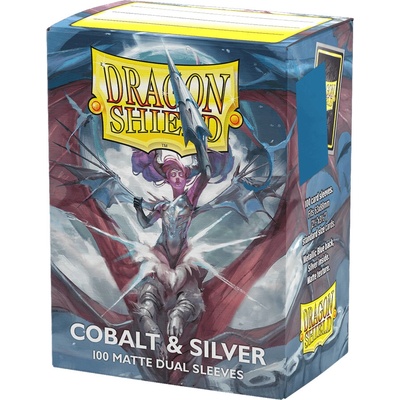 Arcane Tinmen Dragon Shield Standard Size Matte Dual Cobalt & Silver obaly 100 ks