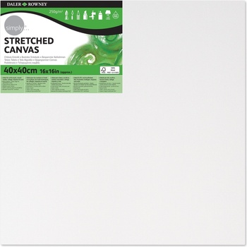 Image 1 of Daler Rowney Платно Simply Stretched Canvas Medium Grain Simply White 40 x 40 cm 1 бр (514084040)