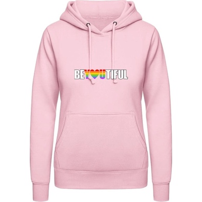 AWDis LGBTI Nápis BeYOUtiful bábätkovská ružová