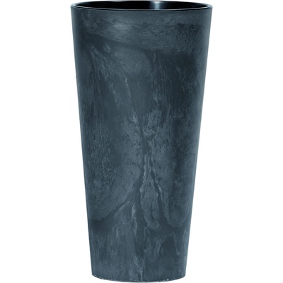 Prosperplast Kvetináč Tubus Slim Beton Effect s vkladom 25 cm antracitový