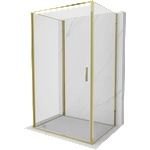 Mexen Exo-B 3S душ кабина 3-стенна с врата 95 x 110 см, прозрачна, златна (817-095-110-50-00-3S)