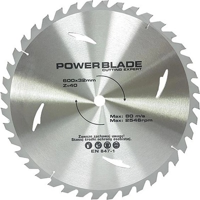 MAR-POL Kotouč pilový s SK plátky 600x40Tx32mm POWER BLADE M09078 – Zboží Dáma