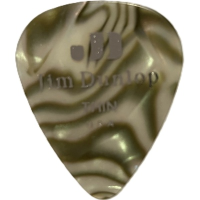 Dunlop 483-14TH Abalone Genuine Celluloid - trsátko, tvrdost thin