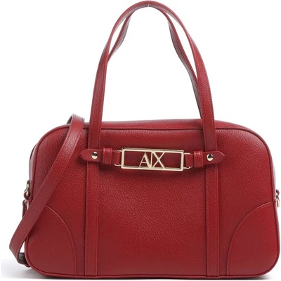Armani Exchange bowlingová kabelka červená