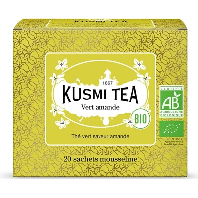 Kusmi Tea Porcovaný zelený čaj Green Almonnd Bio 20 ks
