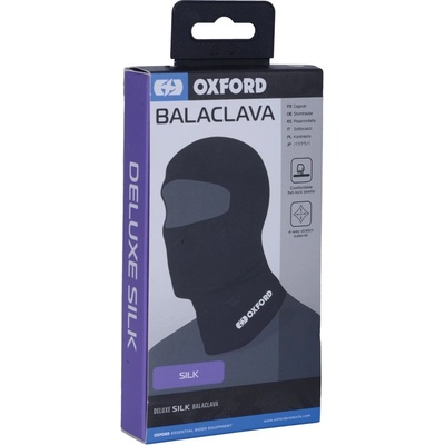 Oxford balaclava Deluxe hedvábí černá