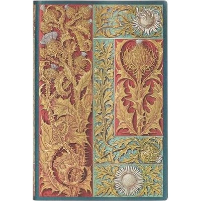 Paperblanks Тефтер Vox Botanica, Mini, широки редове, мека корица, 104 листа (FB9410-4)