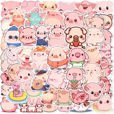 Set 51 samolepek prase (Samolepky prase )