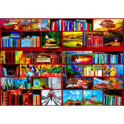 Bluebird Puzzle - Puzzle The Library The Travel Section 1000 - 1 000 piese