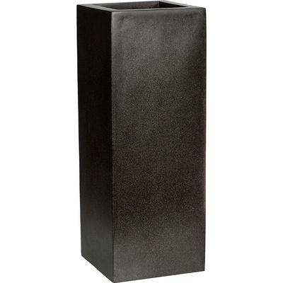 Capi Kvetináč Lux Terrazzo rectangle čierny 35x35x78 cm