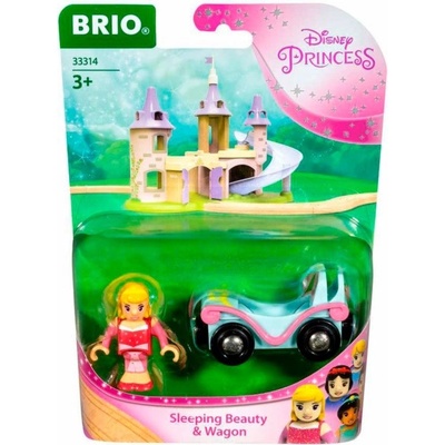 Disney BRIO Princezna Šípková Růženka s vagónkem autíčko