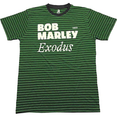 Bob Marley Exodus (Striped) Black & Green M Риза (BMATS52MGRB02)
