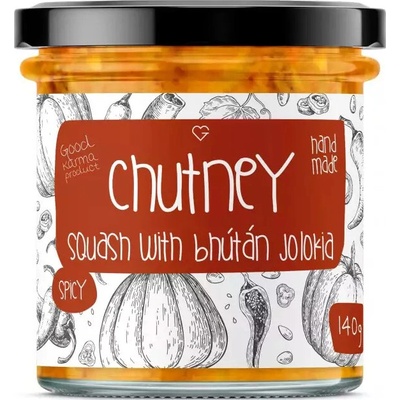 Goodie Dýňové chutney s chilli Bhut Jolokia 140 g