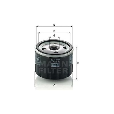 MANN-FILTER W77 pro vozy ALPINE, FIAT, MASERATI, RENAULT – Hledejceny.cz