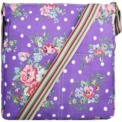Kabelka Korra Floral vintage fialová