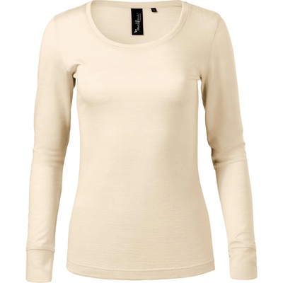 MALFINI Malfini premium merino rise ls 160 / Дамска тениска с дълъг ръкав, мериносова вълна - бадем xxl (1602117)