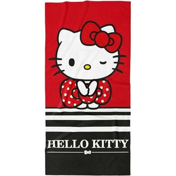 Carbotex plážová osuška Hello Kitty Malá parádnica 70 x 140 cm