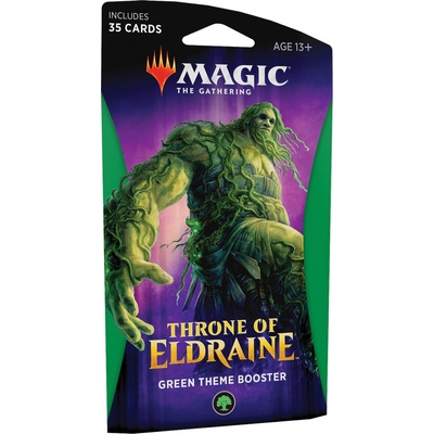 Wizards of the Coast Magic the Gathering Throne of Eldraine Theme Booster Green